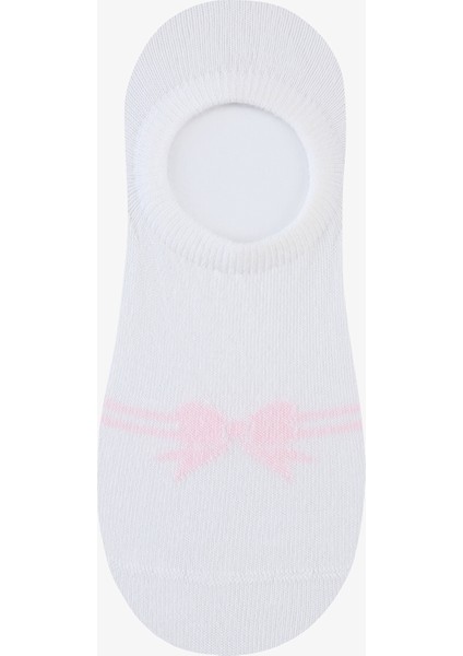 Softy Bowtie 3lü Mavi Pembe Sneaker Çorap