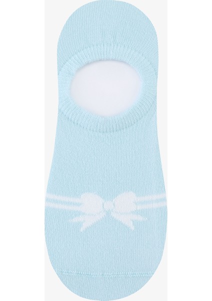 Softy Bowtie 3lü Mavi Pembe Sneaker Çorap