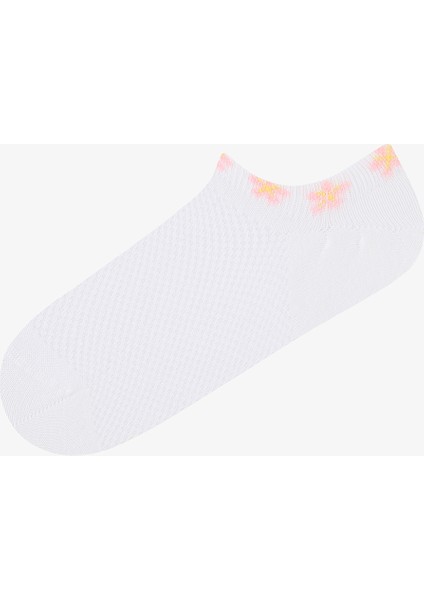 Floral Ankle 3lü Sneaker Çorap