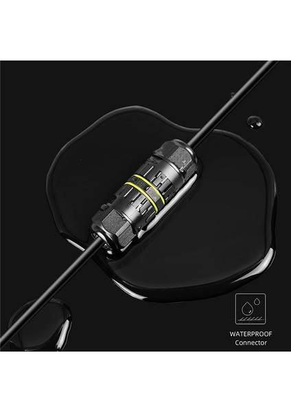 Adet IP68 Su Geçirmez 2 Yollu 3 Çekirdekli Elektrik Konnektörü M20 (5-12MM) (Yurt Dışından)