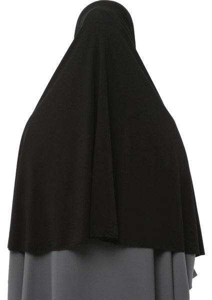 Hazır Türban Peçeli Pratik Eşarp Tesettür Nikaplı Hijab - Namaz Örtüsü Sufle (3Xl) - Siyah indirimleri