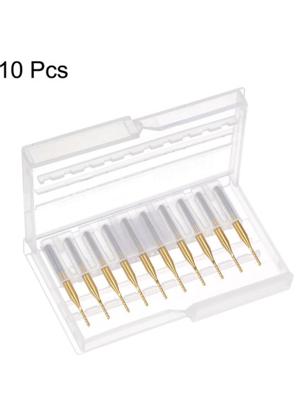 Pcb Makinesi Için 10 Adet Titanyum Kaplama Karbür, 1/8 Inç Şaft 1.2mm (Yurt Dışından)