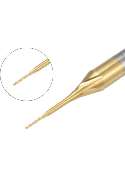 Pcb Makinesi Için 10 Adet Titanyum Kaplama Karbür, 1/8 Inç Şaft 0.3mm (Yurt Dışından)