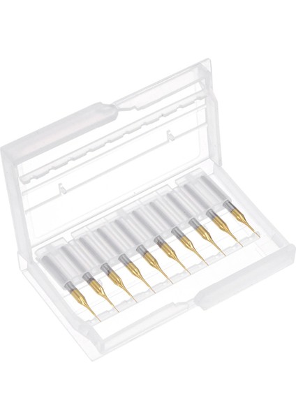 Pcb Makinesi Için 10 Adet Titanyum Kaplama Karbür, 1/8 Inç Şaft 0.3mm (Yurt Dışından)