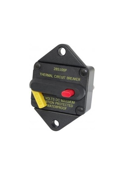 Blue Sea System Systems Otomatik Sigorta Su Geçirmez 12/24V 120A Gömme, Panel Arkasından Montaj