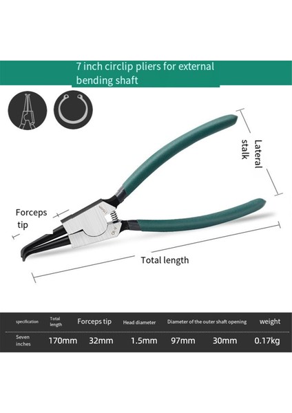 4 Adet Segman Pensesi Seti, 7 Inç Düz/eğik Çeneli, (Yurt Dışından) indirimleri