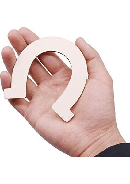 At Nalı Tamamlanmamış Ahşap Kesikler Ahşap At Nalı, 48 Adet (Yurt Dışından)