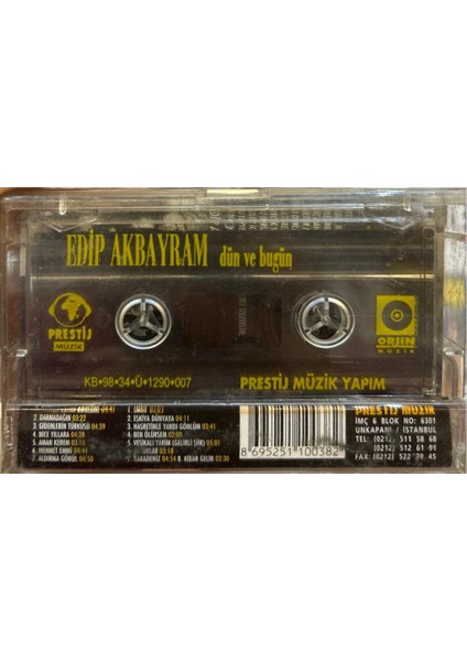 Kaset Edip Akbayram – Dün ve Bugün 1998 Baskı Kaset fiyatları