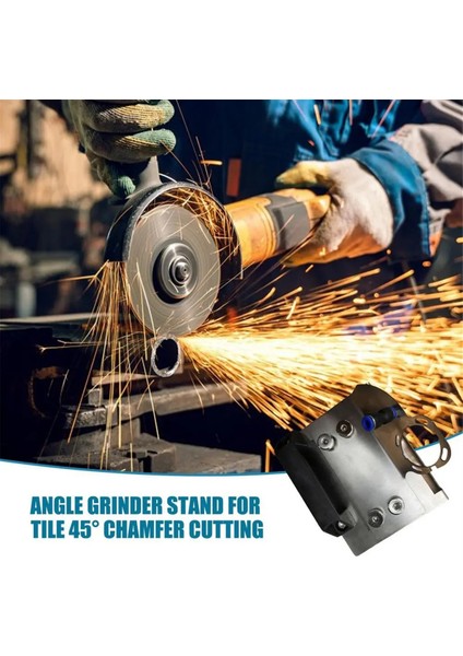 100 Tip Açı Taşlama Makinesi Fayans Için Stand 45 Derece Pahlı Metal A (Yurt Dışından)