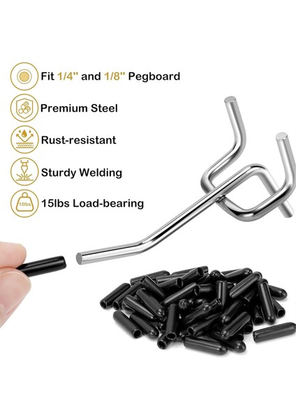 Pegboard Kancaları 55 Paket 2 Inç, Asmak Için, 1/4 Inçe Uygun (Yurt Dışından)