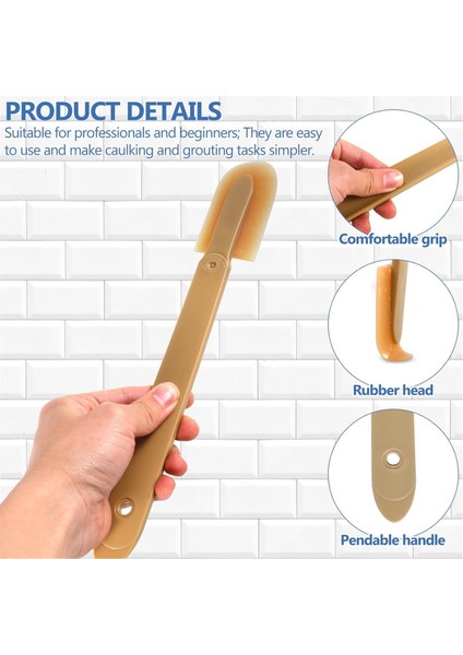 4 Adet Kauçuk Kalafatlama Aleti, Kalafatlama Spatulaları Kalafatlama Bitirme Aleti, B (Yurt Dışından)