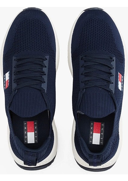 Erkek Tjm Runner Knit Örgü Sneaker - Lacivert fırsatları