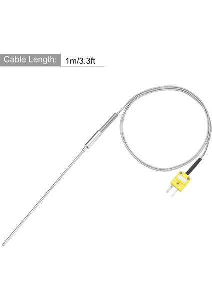 Metre Sıcaklık Sensörü Probu -50 Ila 1100°C,3.3FT Kablo 3.2X150MM (Yurt Dışından)