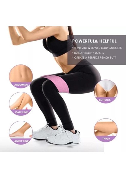 Loop Band Direnç Bandı Spor Egzersiz Aerobik Pilates Squat Lastiği Fitness Yoga Neon Yeşil fırsatları