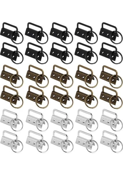 30 Adet 32 mm Anahtarlık Donanım Kiti Bilek Kelepçesi Anahtarlık Dıy Araçları Için (Yurt Dışından)