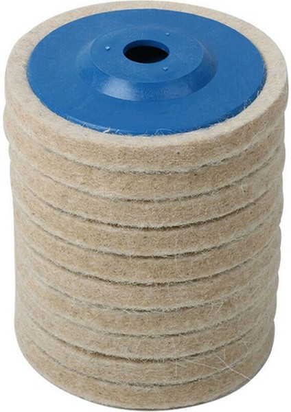 10 Adet Açı Taşlama Makinesi Taşlama Keçe Tekerlek 100MM Parlatma Tekerlek Mavi (Yurt Dışından)