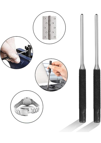 9 Adet Çelik Yuvarlak Pimler Punch Ayarlayıcı Punch Avcılık Sökücü Araçları (Yurt Dışından)