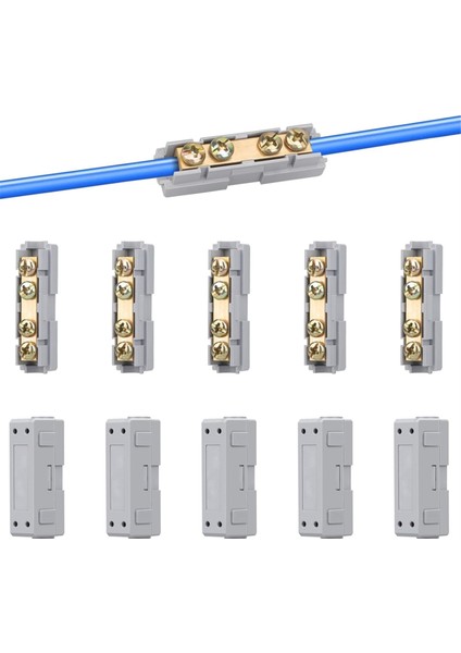 10 Awg Kablo Bağlantı Somunu Takımı, 60A Hızlı Kablolama Bağlantı Terminali (Yurt Dışından)