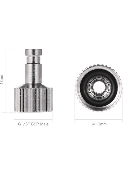 1 Takım Hızlı Bağlantı 4 Bağlantı Parçalı 1/8 Inç Parça Hava Atı Airbrush (Yurt Dışından)