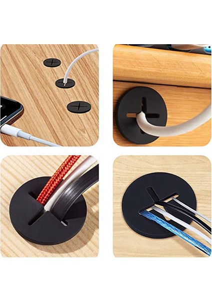 Kauçuk Tapa Siyah Toz Tapası Conta Halkası Açıklığı 25MM Masaüstü Delik Kapağı (Yurt Dışından)