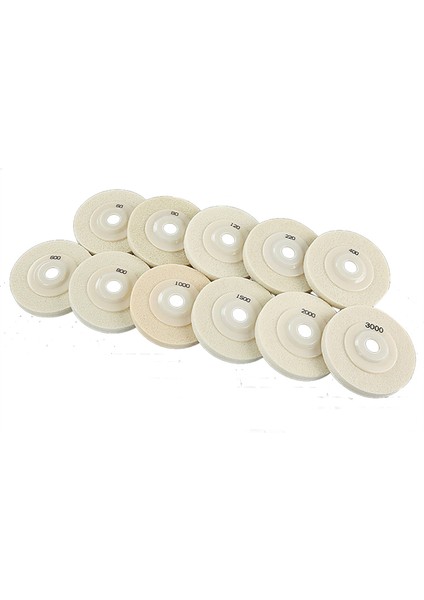 11 Adet 4 Inç 100MM Taş Için Sünger Cilalama Levhası (60 GRIT-3000 Grit) (Yurt Dışından)