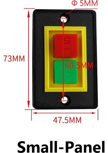 Kontrol Düğmesi Tezgah Matkabı Takım Tezgahı Küçük Plaka Durdurma Başlatma Anahtarı (Yurt Dışından)