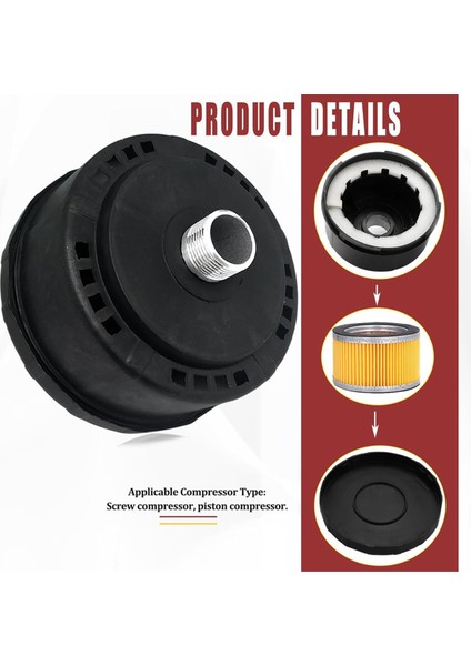 1 Adet 25MM/1 Inç Hava Kompresörü Gürültü Azaltıcı Sessizlik Filtresi (Yurt Dışından)