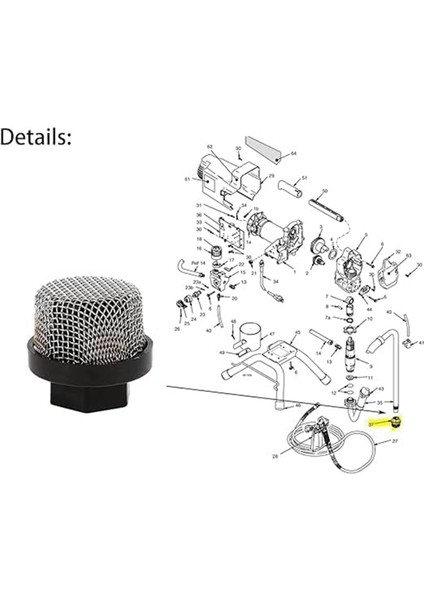GRACO395 Için 246385 ve 246384 Yedek Filtre Ekran Takımı (Yurt Dışından)