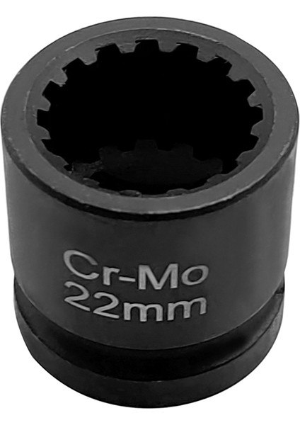 Kam Mili Manşon Vanos Soketi Için Alet 12 Inç 22 mm 16PT (Yurt Dışından)