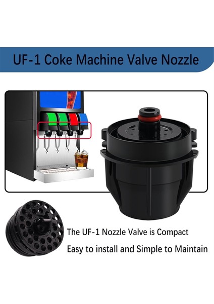 Uf-1 Kok Makinesi Soda Içi Için 2 Adet Nozul ve Difüzör Tertibatı (Yurt Dışından)