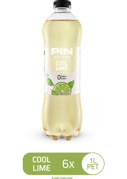 Cool Lime - Şekersiz & Kalorisiz 1 Litre x 6 Adet Ice Tea