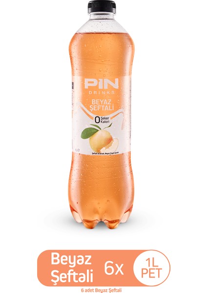 Beyaz Şeftali Beyaz Çaylı Özel Seri Şekersiz & Kalorisiz 1 lt x 6 Adet Ice Tea