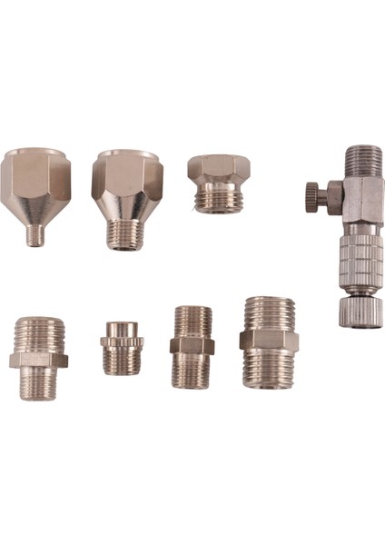 16 Adet Airbrush Adaptör Seti Airbrush Hızlı Çıkarma Bağlantı Parçası Bağlantısı (Yurt Dışından)