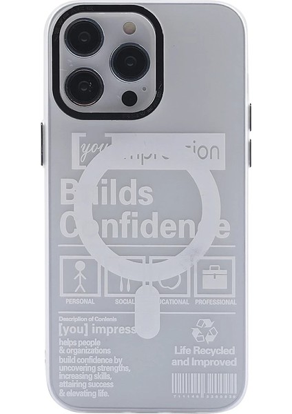 Iphone 12 Pro Max Kılıf Apollo Magneticsafe Desenli Kapak - Apollo Şeffaf - 4 Bstmy