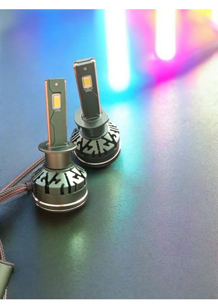 H1 Vrpro Şimşek Etkili LED Zenon Beyaz Işık 18000LÜMEN 60W Garantili Ürün 12-24V Forte modelleri