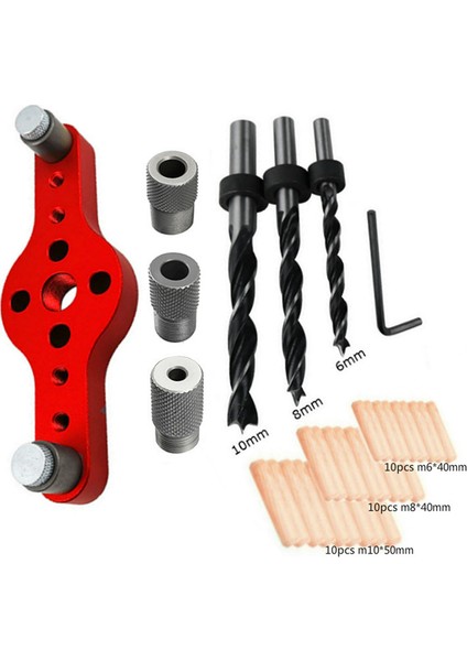 6/8/10MM Delme Bulucu Ahşap Dübelleme Merkezleme Matkap Kılavuz Takımı (Yurt Dışından)