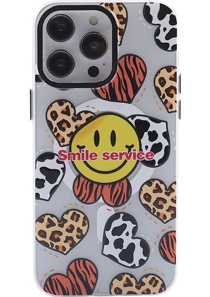 Iphone 12 Pro Max Kılıf Apollo Magneticsafe Desenli Kapak - Apollo Şeffaf - 2 Bstmy