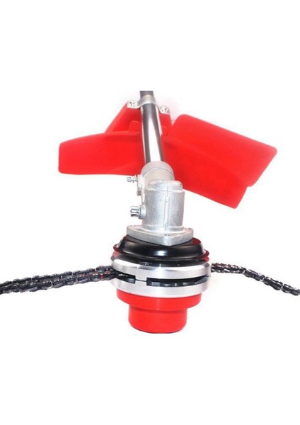 2 Adet Evrensel 65MM Çim Biçme Makinesi Zincirli Çim Düzeltici Kırmızı (Yurt Dışından)