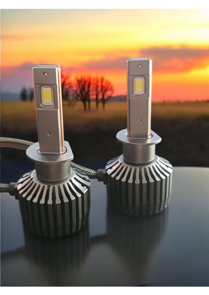 H1 Vrpro Silver Şimşek Etkili LED Zenon Beyaz Işık 18000LÜMEN 65W Garantili Ürün 12-24V