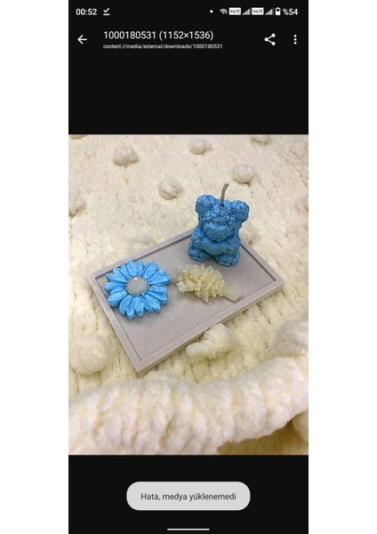 Mum love, Papatya Mum ve Dekoratif Tabağıyla