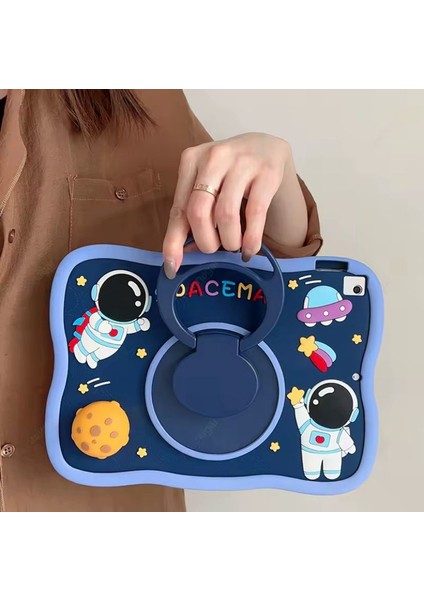 Samsung Galaxy Tab A9 Plus 11 Inç X210 X215 X216 Uyumlu Spaceman Uzay Adam Kılıf Eğlenceli Koruma modelleri