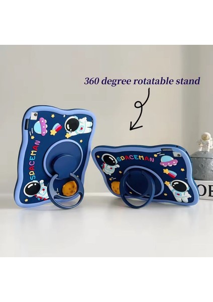 Samsung Galaxy Tab A9 Plus 11 Inç X210 X215 X216 Uyumlu Spaceman Uzay Adam Kılıf Eğlenceli Koruma indirimleri