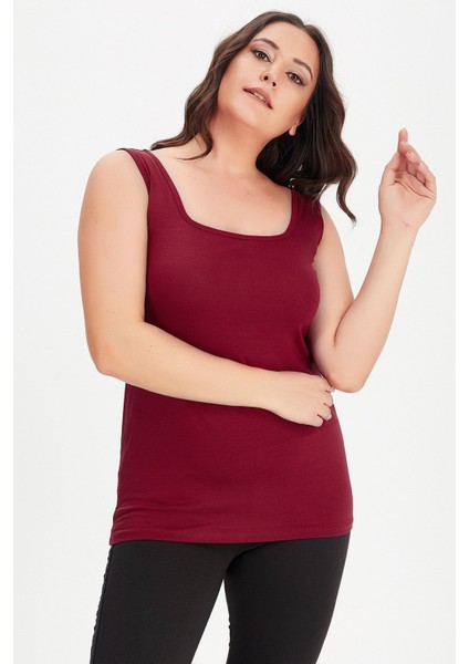 Kare Yaka Kalın Askılı Atlet Bluz fiyatları