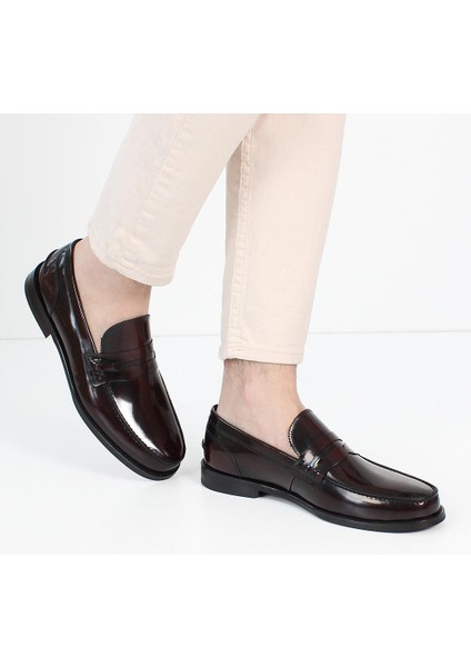 Erkek Bordo Açma Deri Loafer fiyatları
