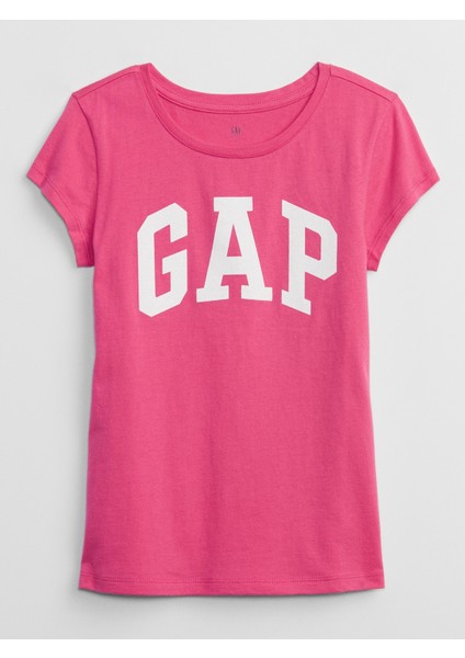 Kız Çocuk Pembe Gap Logo T-Shirt