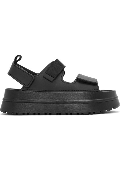 Kadın Siyah Bantlı Kalın Tabanlı Jelly Sandalet 25SFE4753PV