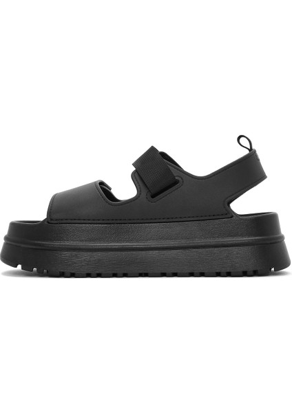 Kadın Siyah Bantlı Kalın Tabanlı Jelly Sandalet 25SFE4753PV