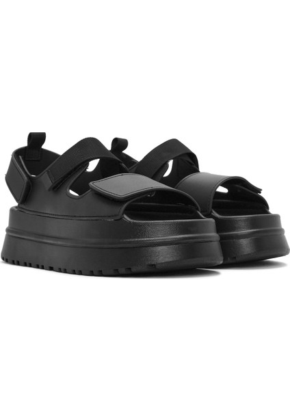 Kadın Siyah Bantlı Kalın Tabanlı Jelly Sandalet 25SFE4753PV