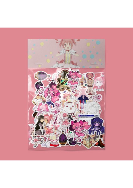 Madoka Magica Ajanda - Planner - Defter - Laptop Etiket Çıkartma Çok Renkli 10 x 15 Paket Boyutu 3 x 5 cm Stickerlar Paket Içeriği 25 Adet Dadi Ramba Sticker