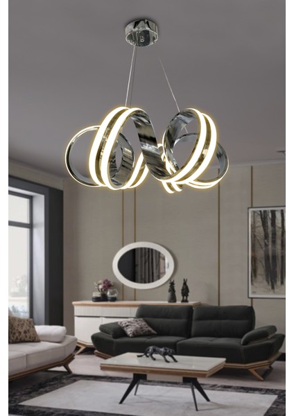 Kıvrım Çift Ledli Sıralı Toplu LED Avize